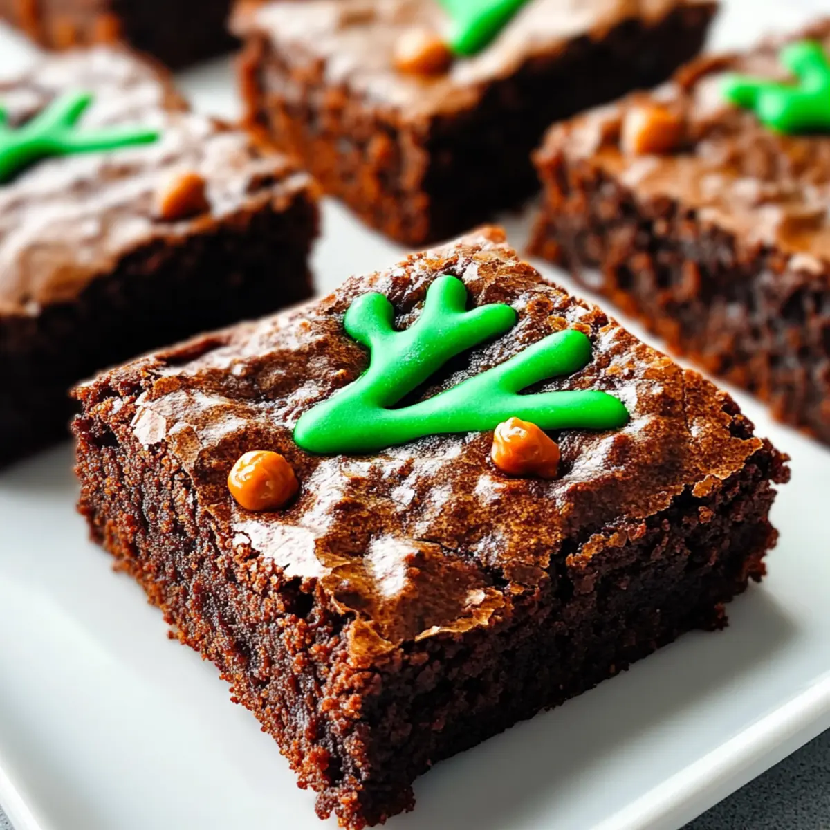Spiced Tree Brownies