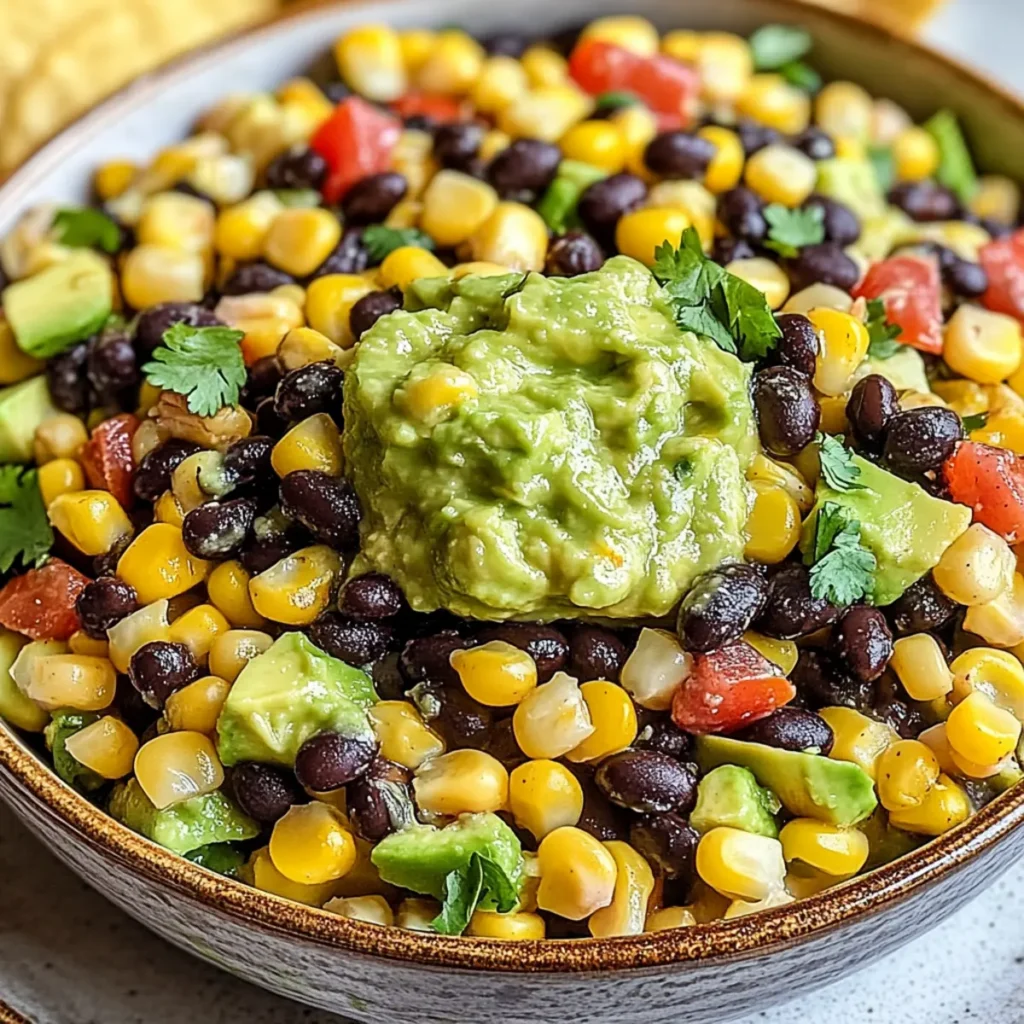 Avocado Corn Black Bean Dip