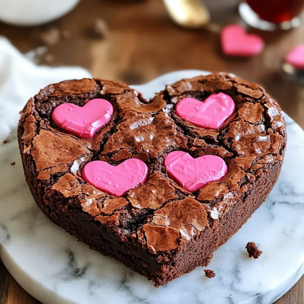Heart Shaped Brownies