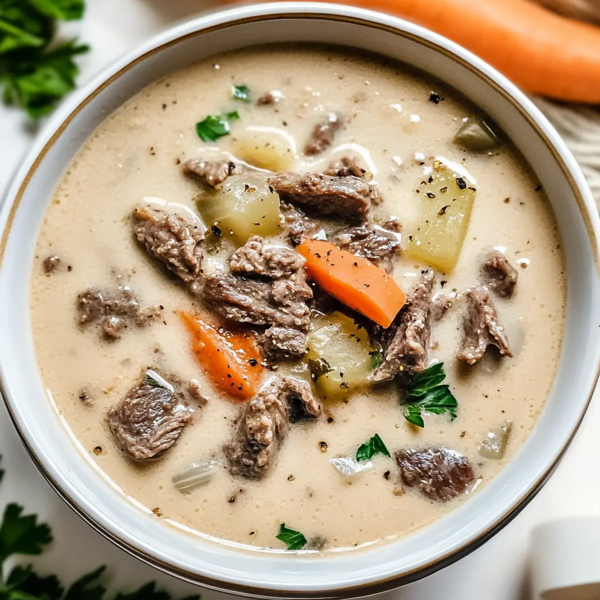 Creamy Beef Soup