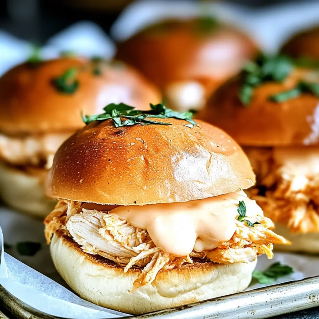Chicken and Cheese Sliders
