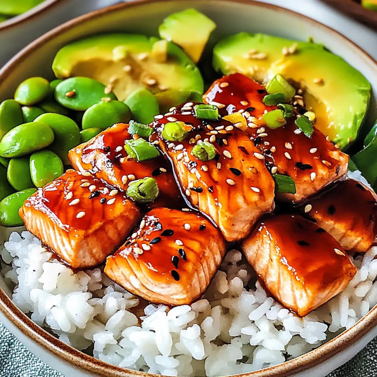 Honey Sriracha Salmon Bowls