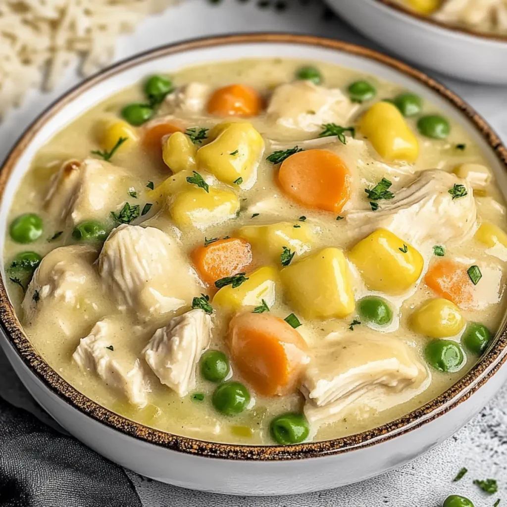 Crustless Chicken Pot Pie