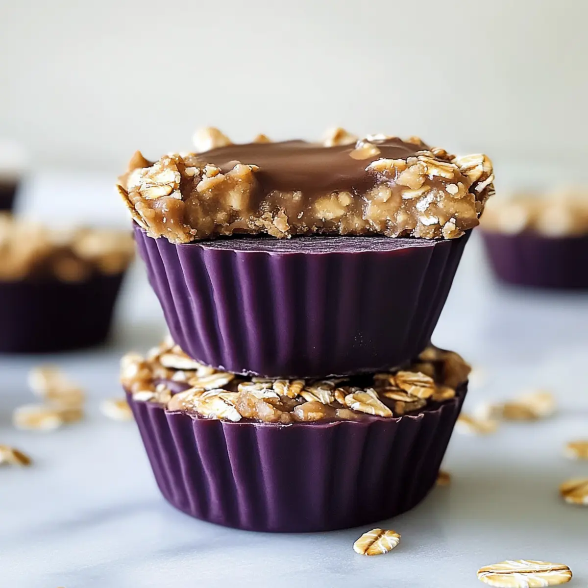No-Bake Peanut Butter Oat Cups