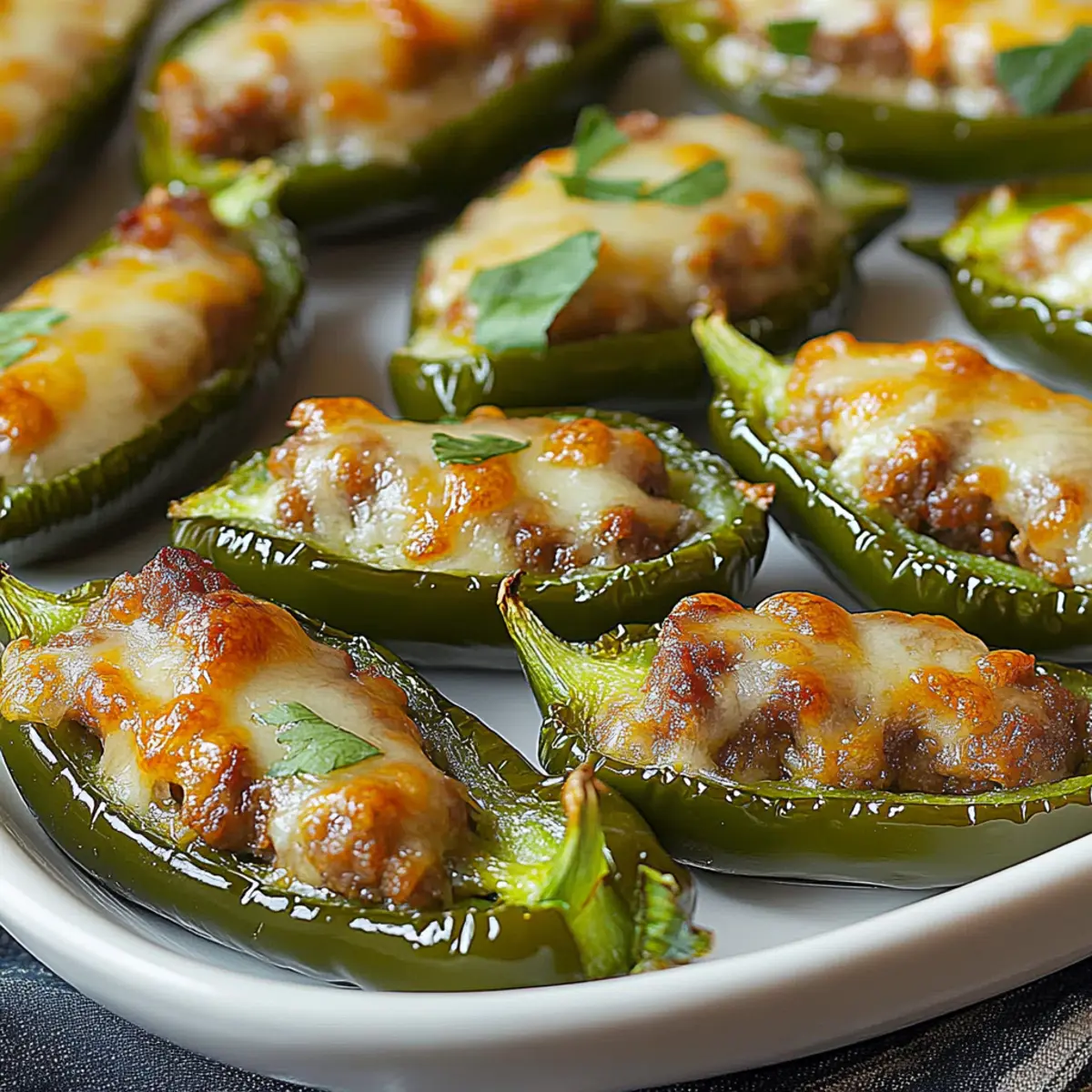 SUPER BOWL Sausage Stuffed Jalapeños (Spicy Game Day Bites)