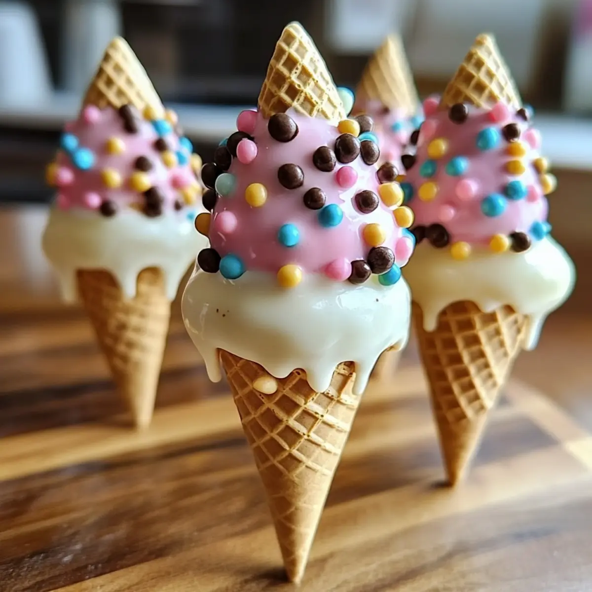 Ice Cream Cone Cake Pops