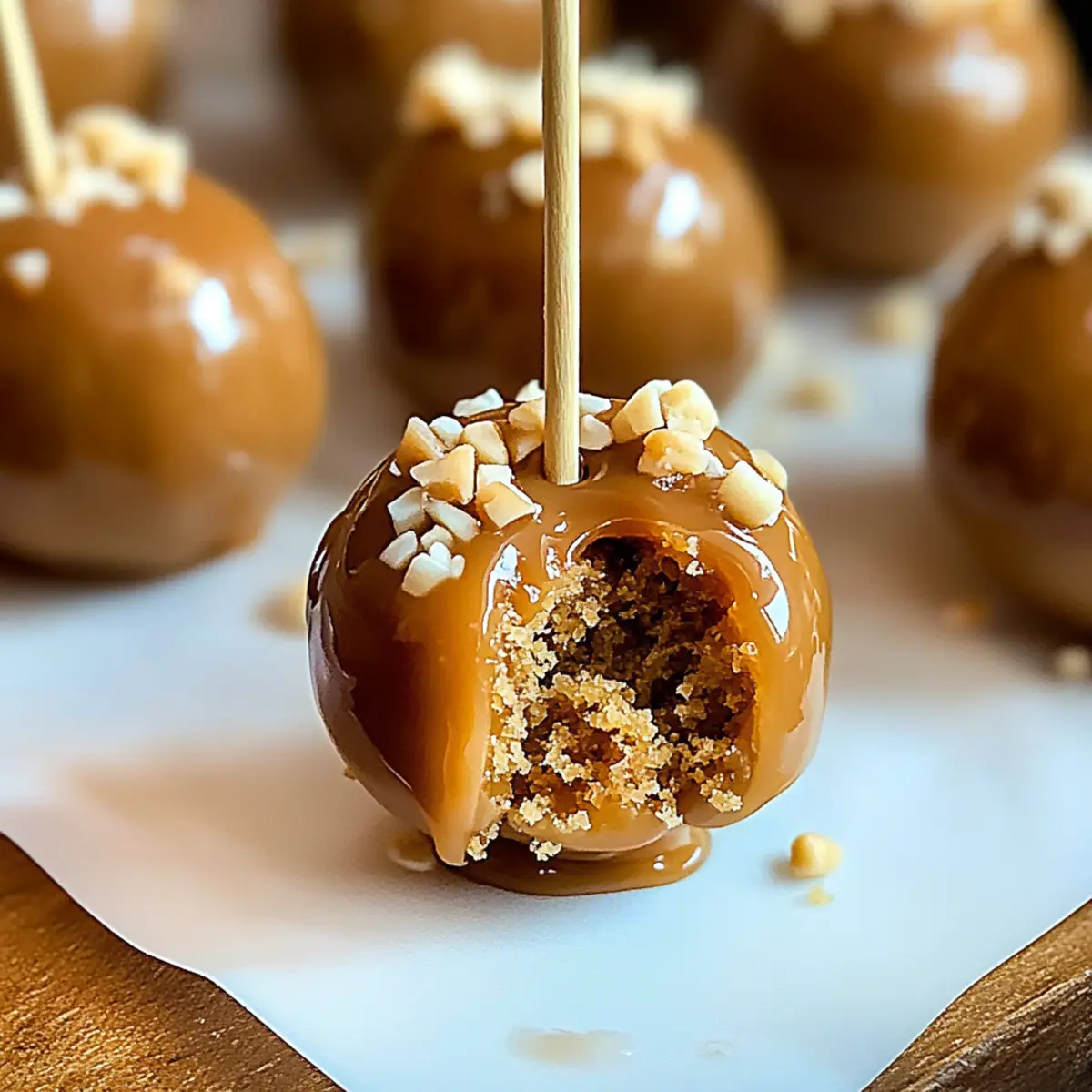 Caramel Apple Cake Pops