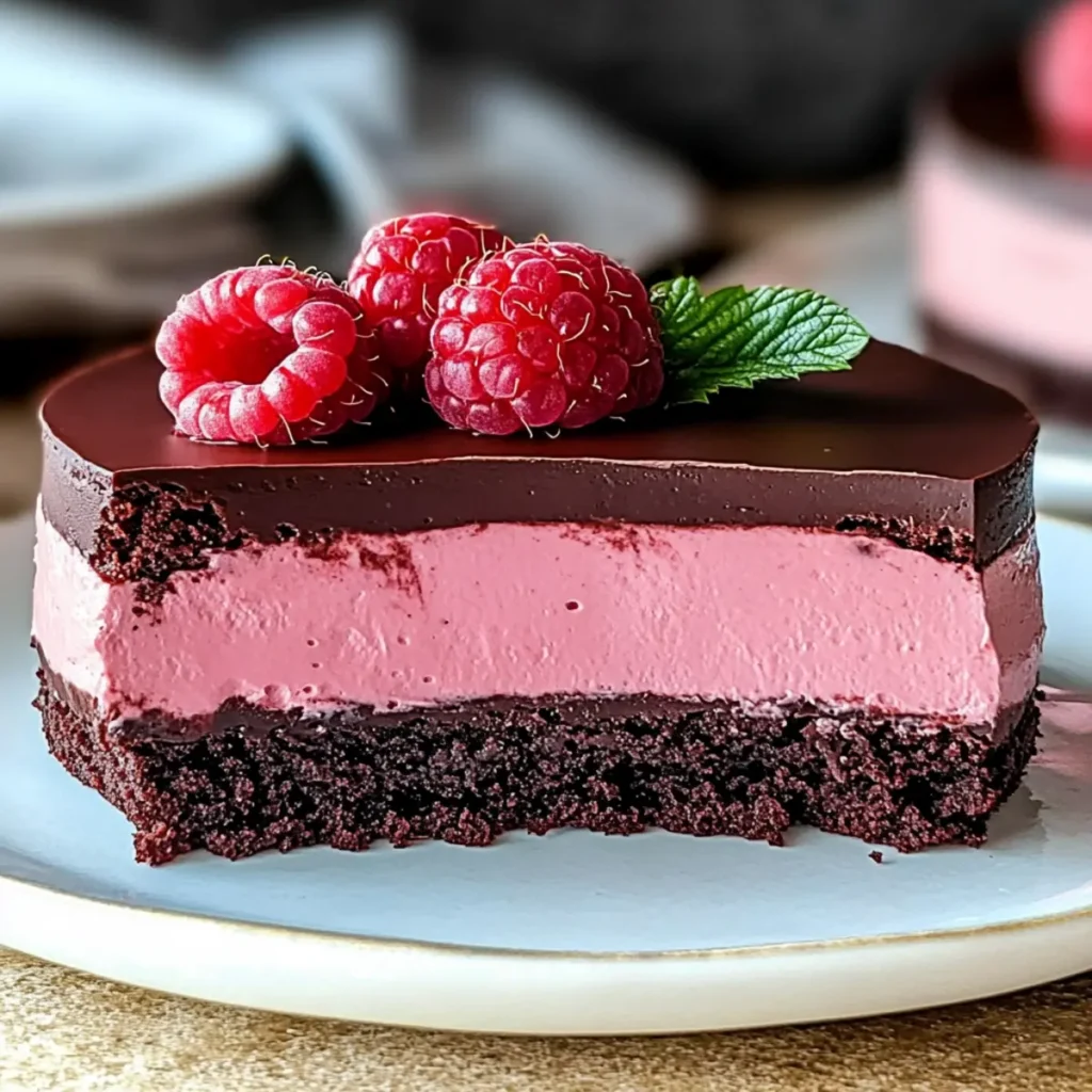 Chocolate Raspberry Mousse Cake