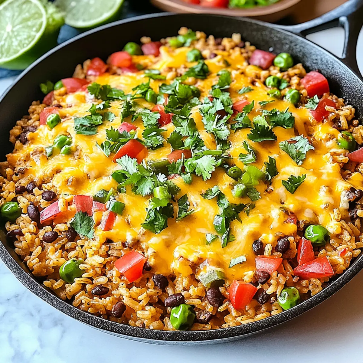 Cheesy Taco Rice Skillet
