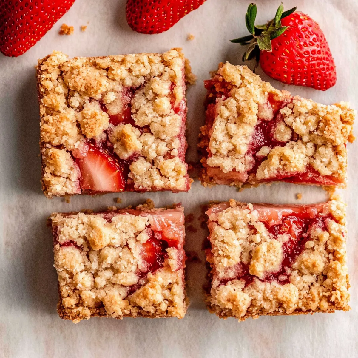 Strawberry Crumble Bars