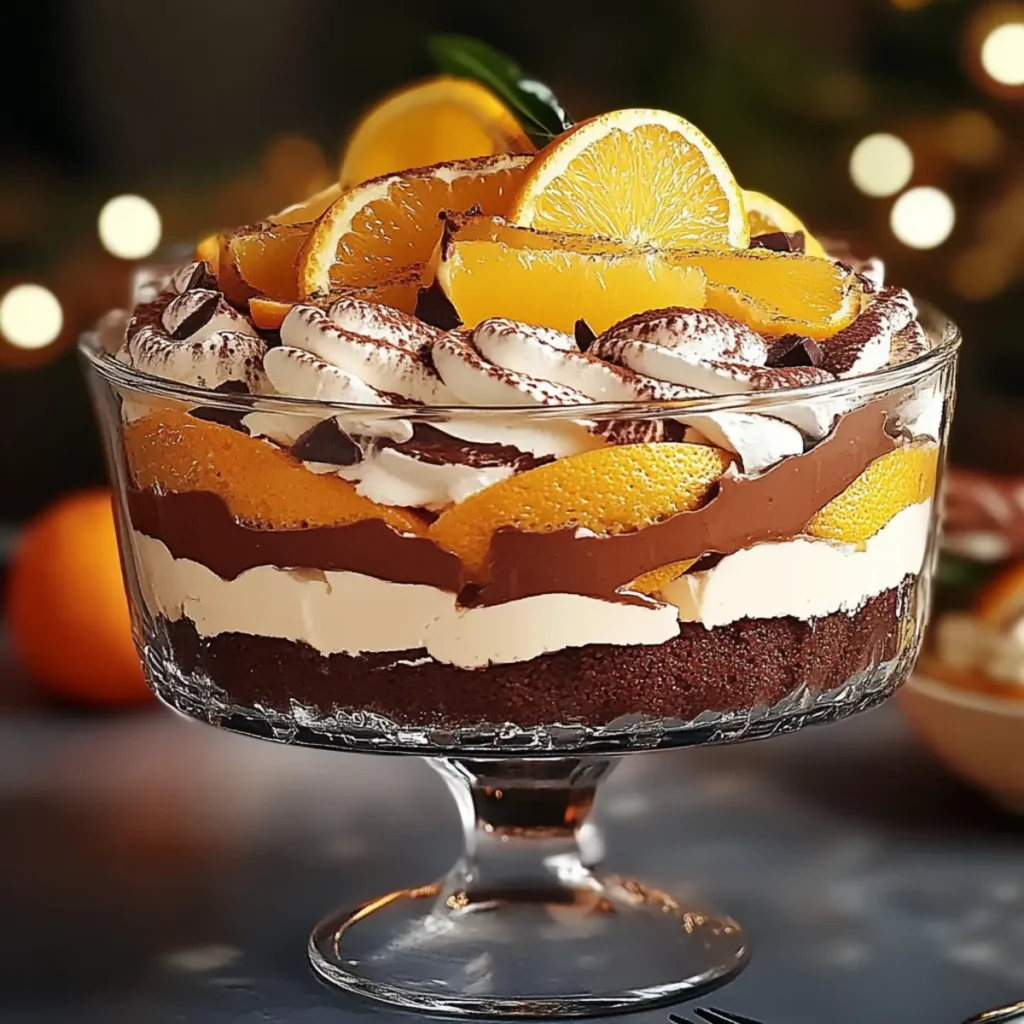 Chocolate Orange Tiramisu Trifle