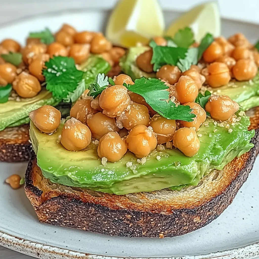Spicy Chickpea Avocado Toast