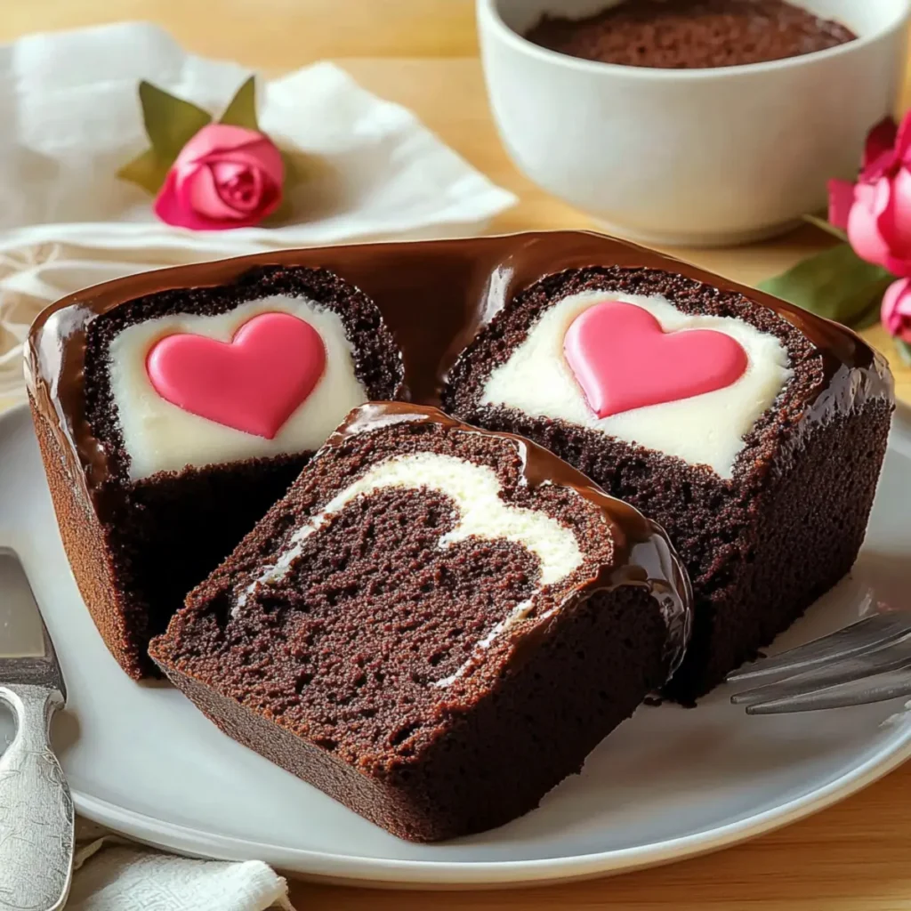 Hidden Heart Chocolate Loaf Cake