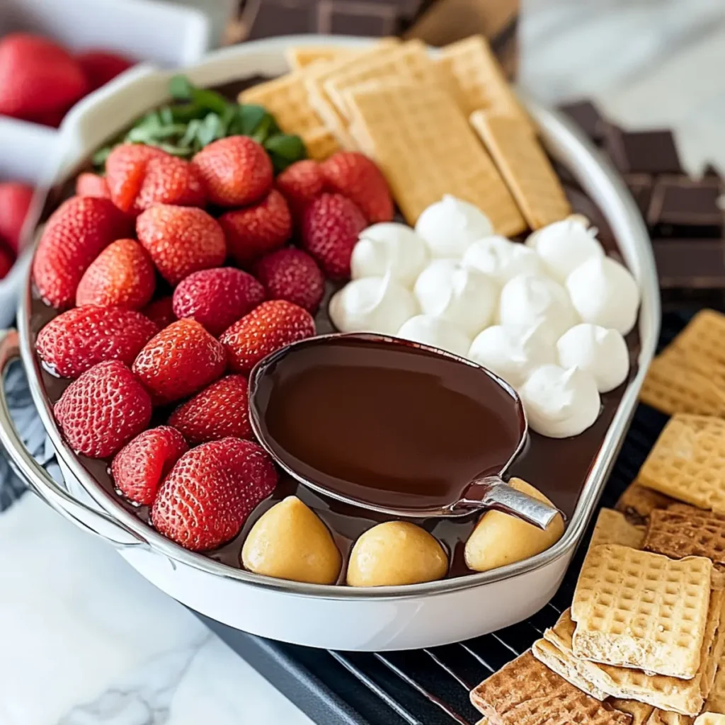 Chocolate Fondue Dessert Bar