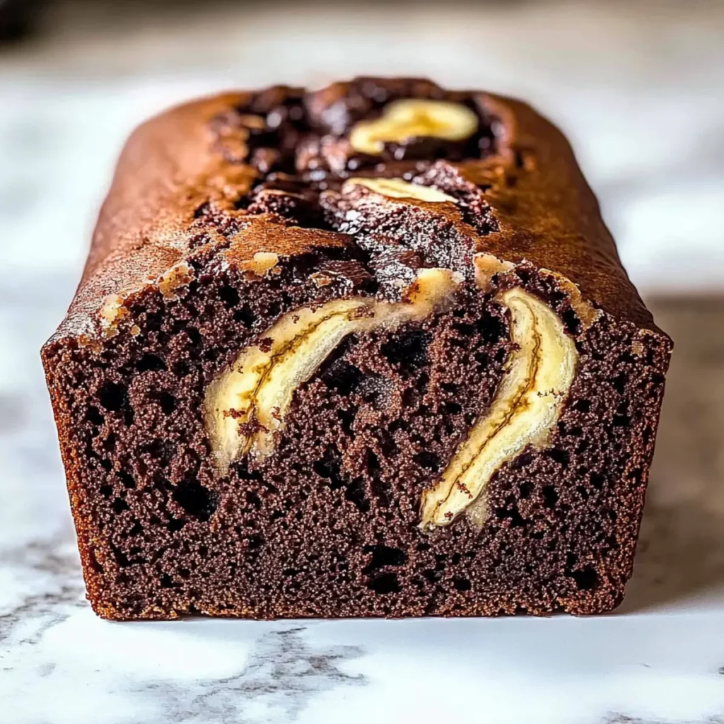 Marbled Chocolate Banana Bread
