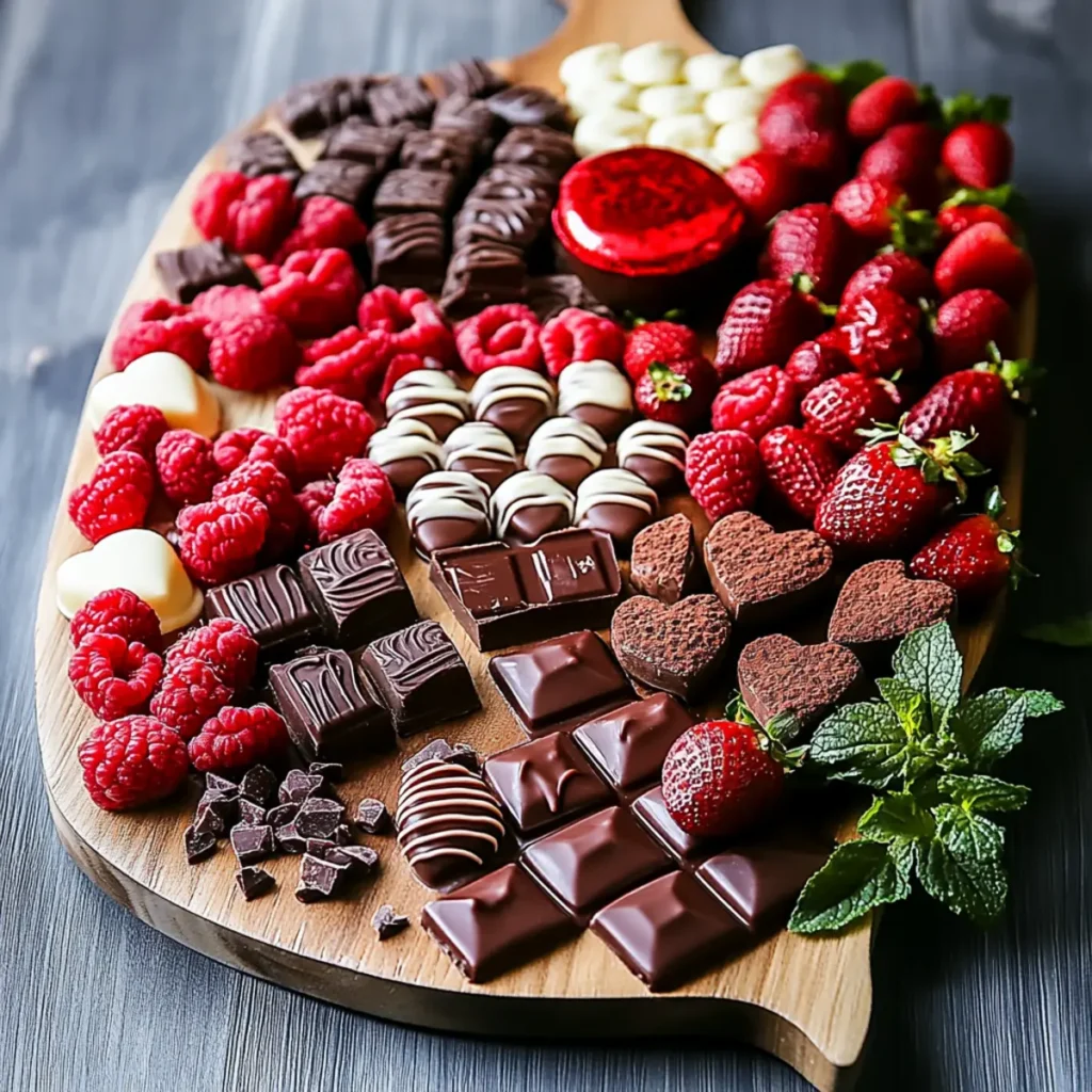 Valentine's Day Chocolate Dessert Board (Perfect for Couples)