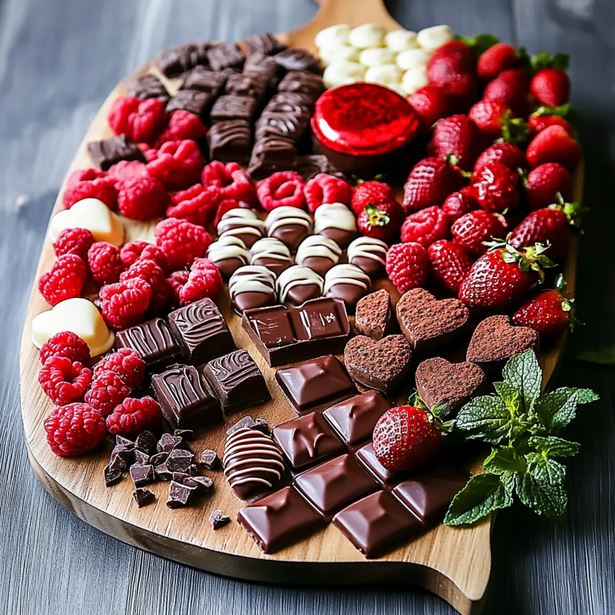 Valentine's Day Chocolate Dessert Board (Perfect for Couples)
