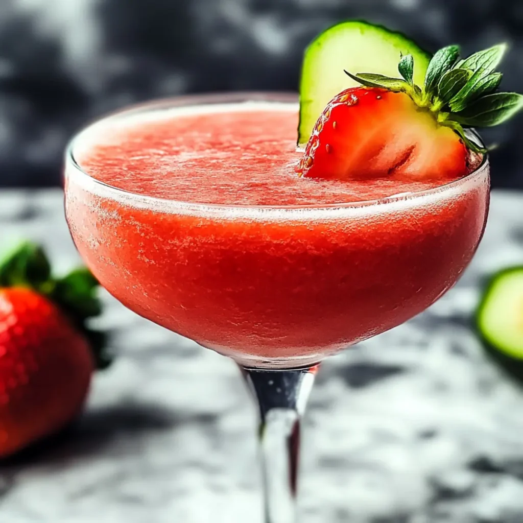 Refreshing 4-Ingredient Strawberry Daiquiri