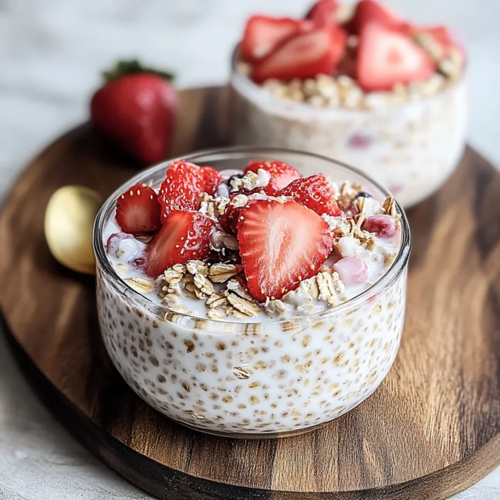 Strawberry Overnight Oats