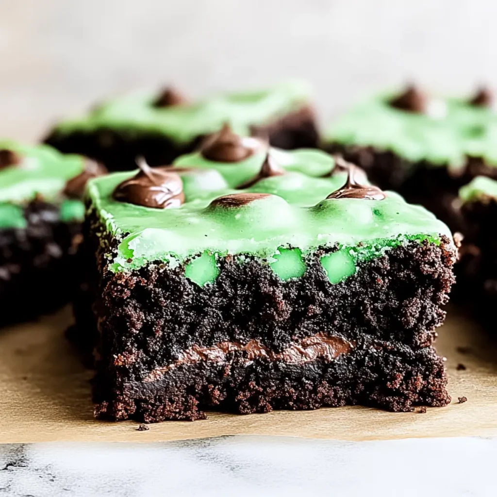 St. Patrick's Day Brownies