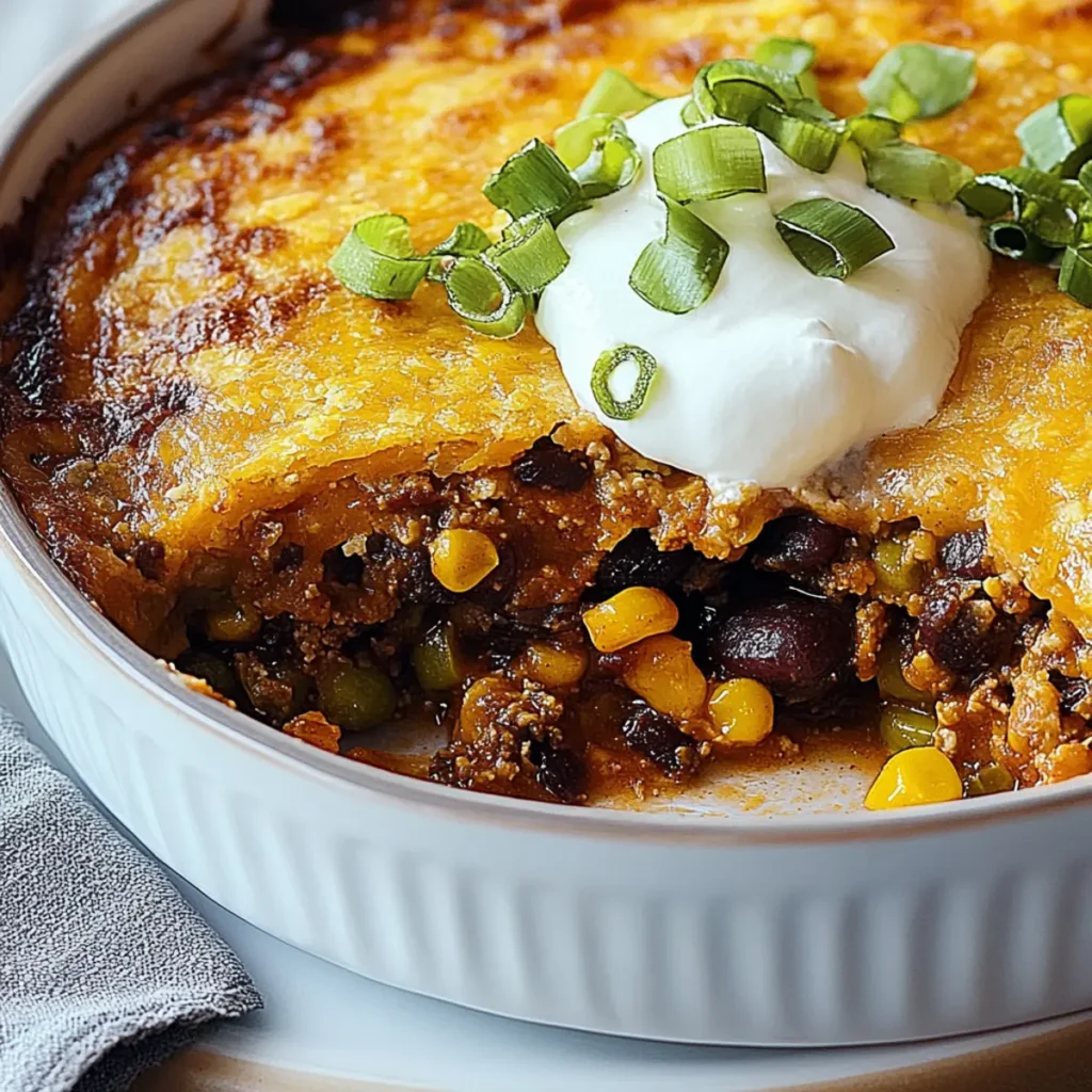 SUPER BOWL Vegetarian Tamale Pie