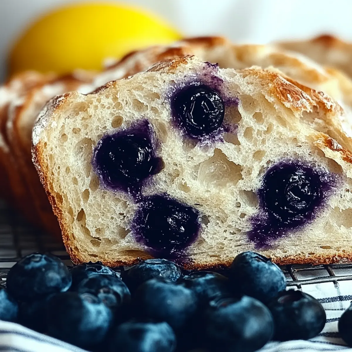 Lemon Blueberry Sourdough Bread