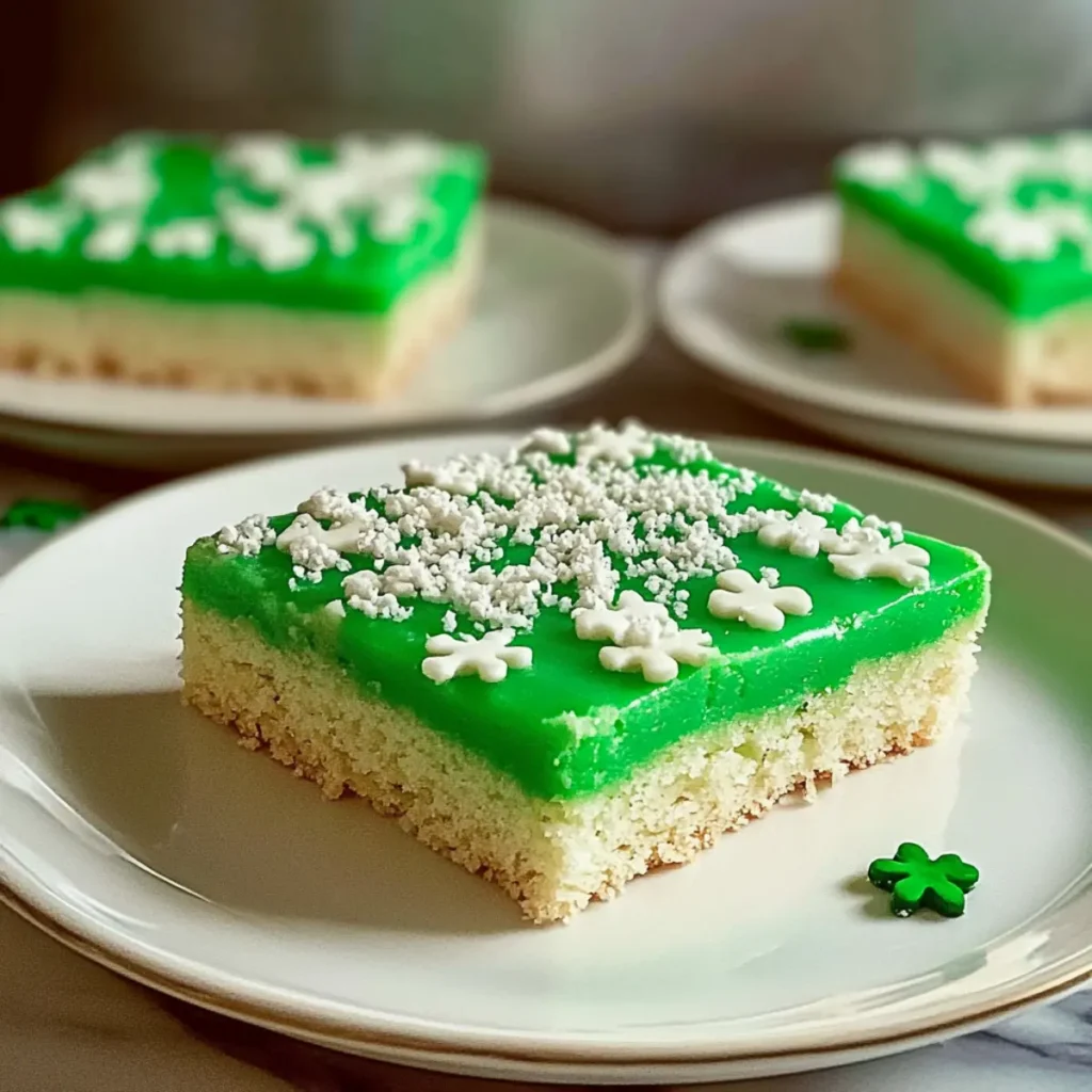 Best St. Patrick's Day Sugar Cookie Bars