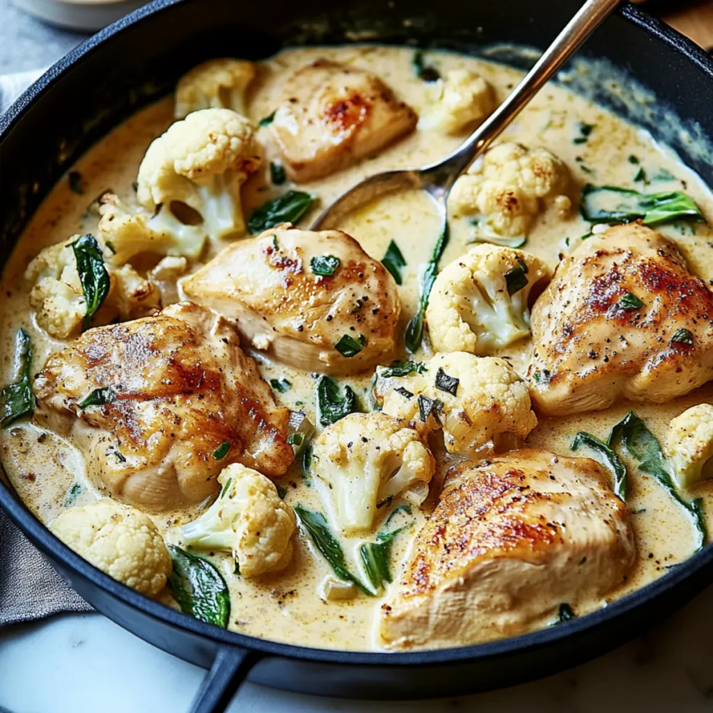 Creamy Chicken and Cauliflower