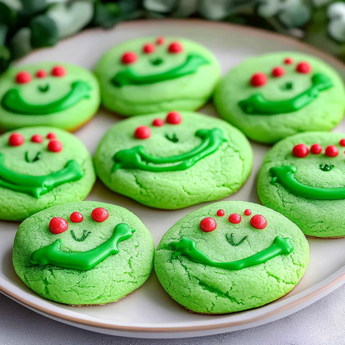 St. Patrick's Day Grinch Sugar Cookies
