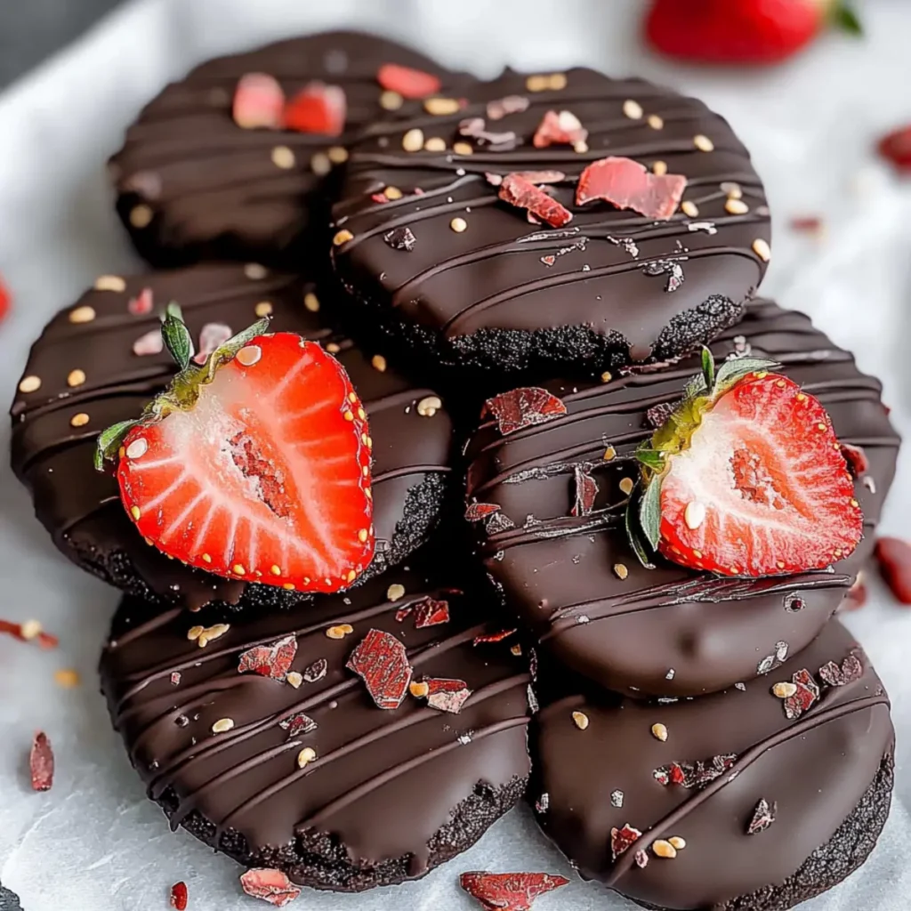 Chocolate Covered Strawberry Cookies
