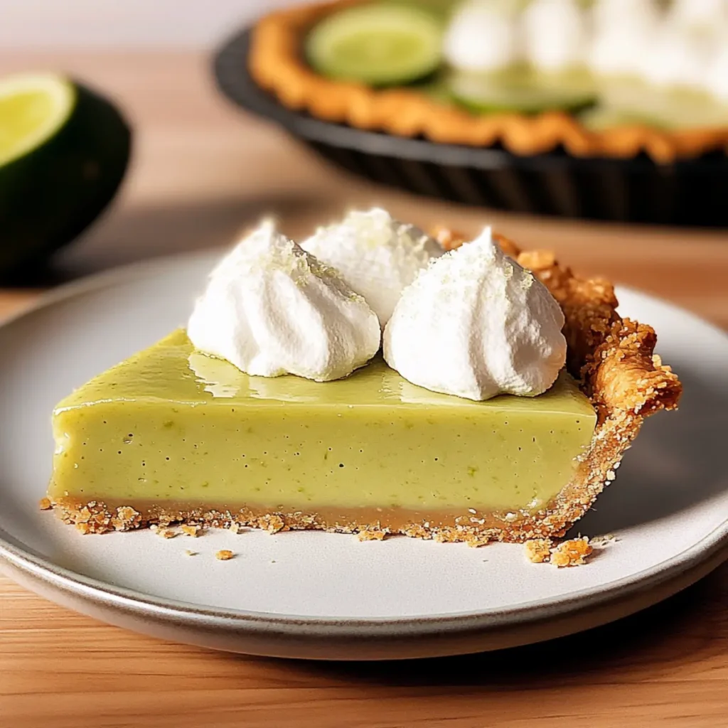 Avocado Key Lime Pie