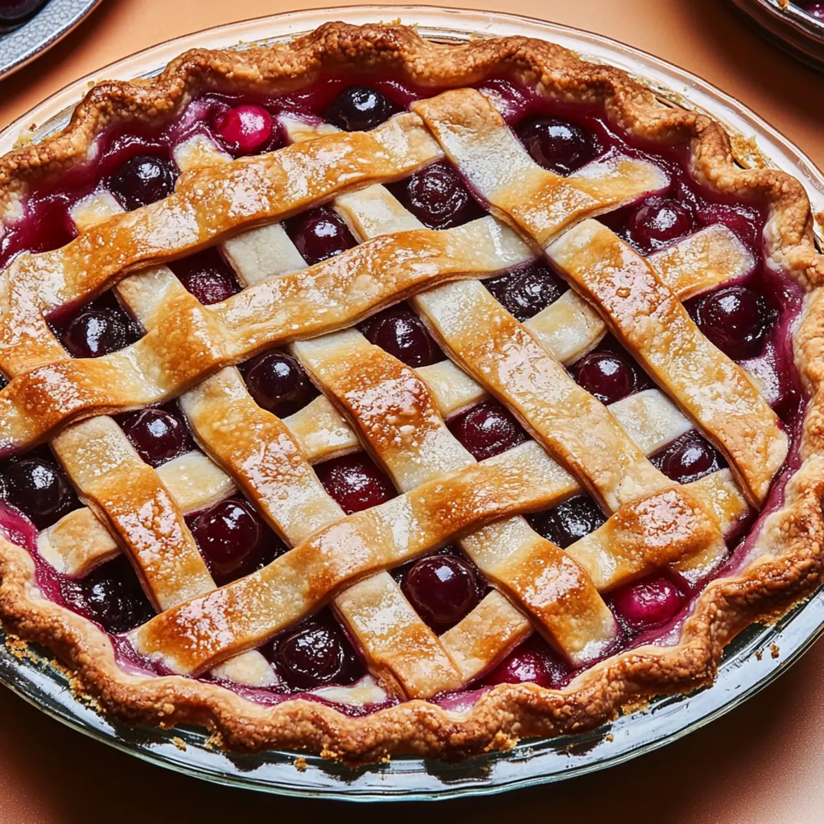 Cherry Pie with Lattice Crust