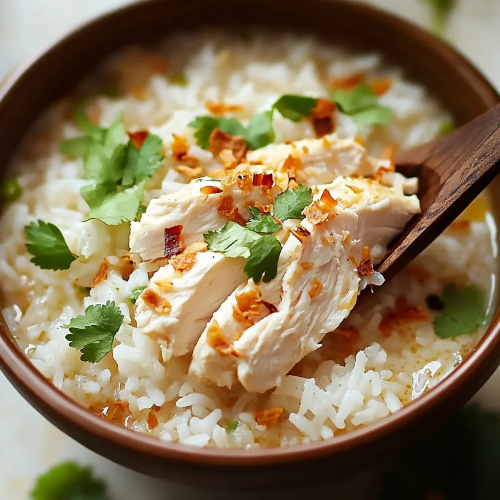 Coconut Chicken Brothy Rice