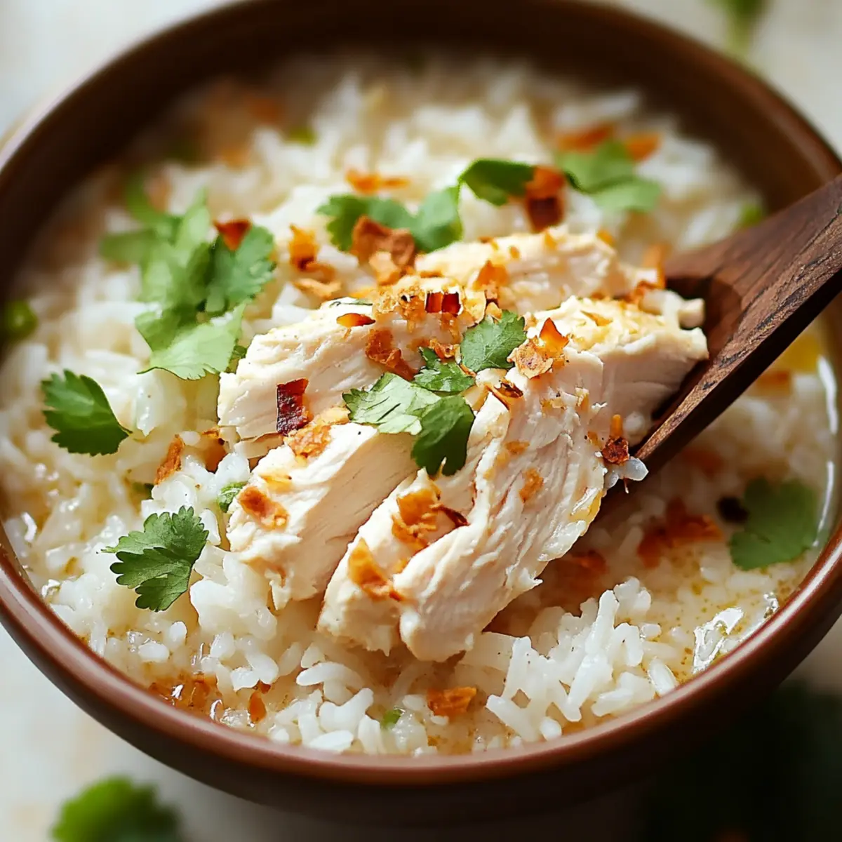 Coconut Chicken Brothy Rice