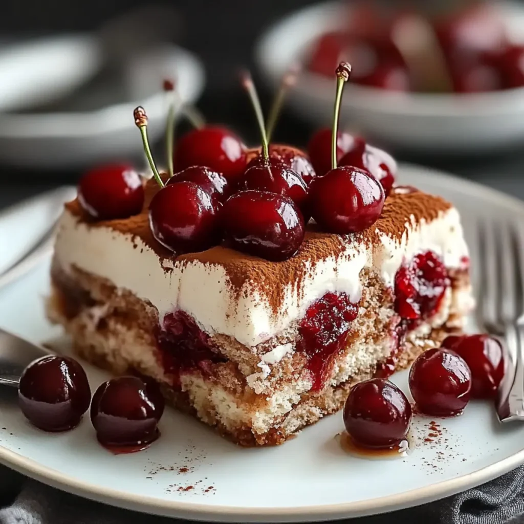 Cherry Amaretto Tiramisu
