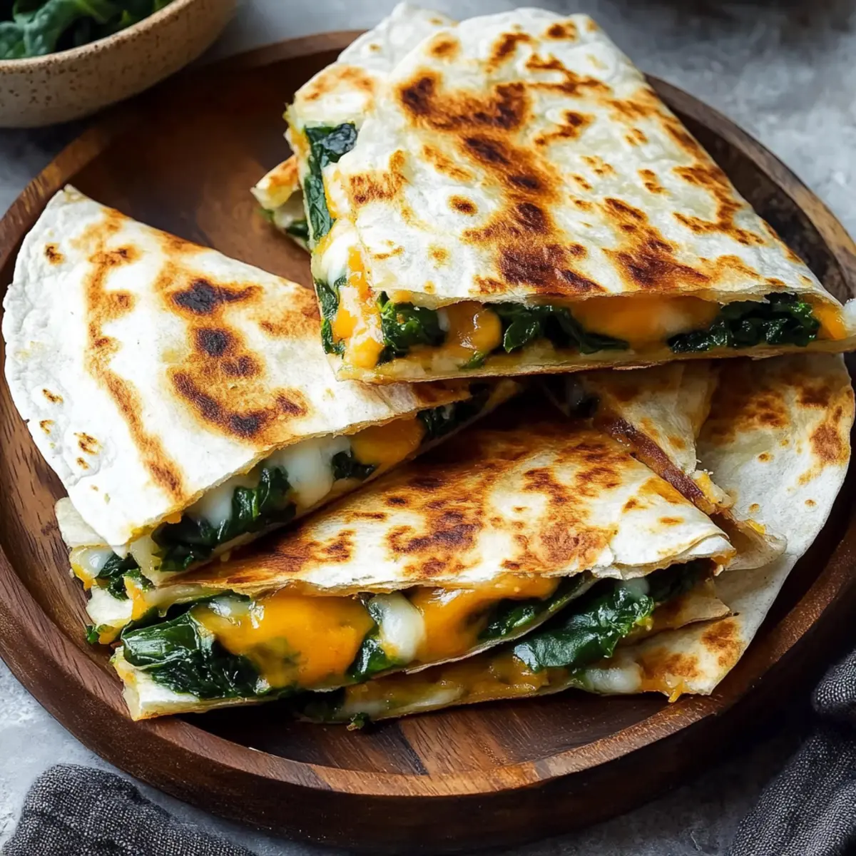Spinach & Cheese Quesadillas