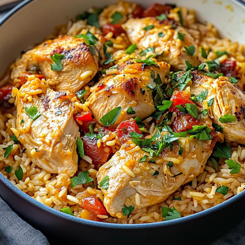 Easy Healthy Portuguese Chicken and Rice