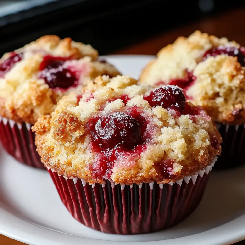 Cherry Cobbler Muffins