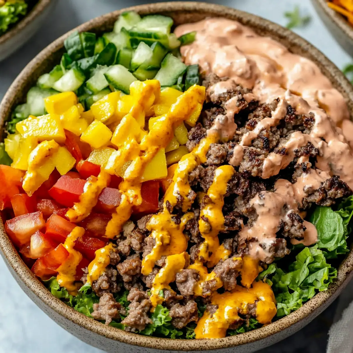 Summer Burger Bowls Recipe