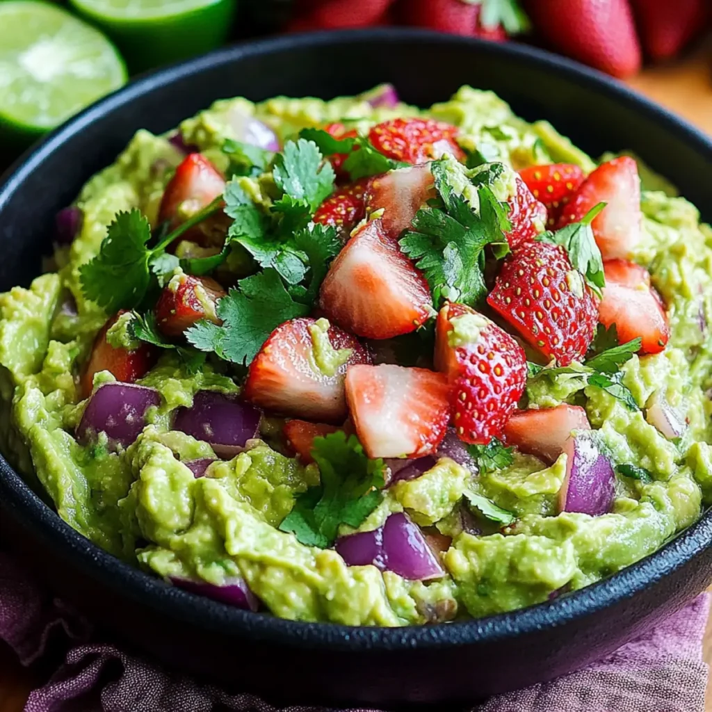 Summer Strawberry Guacamole