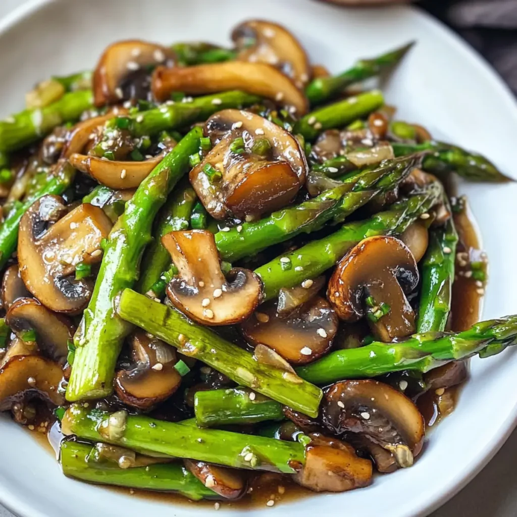 Asparagus Mushroom Stir Fry