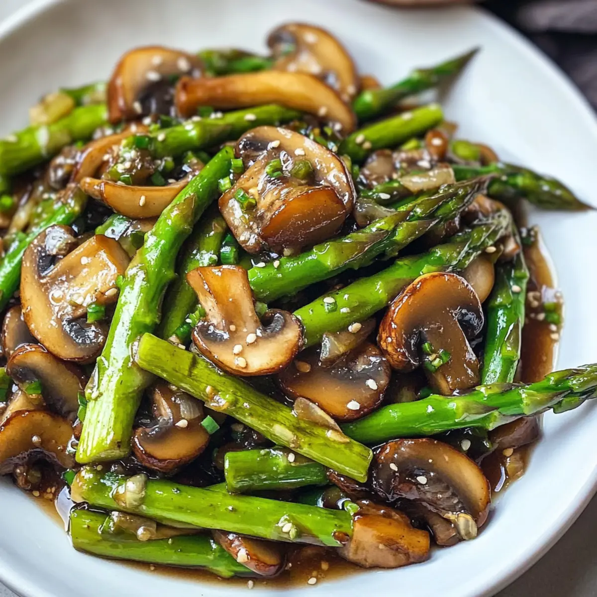 Asparagus Mushroom Stir Fry